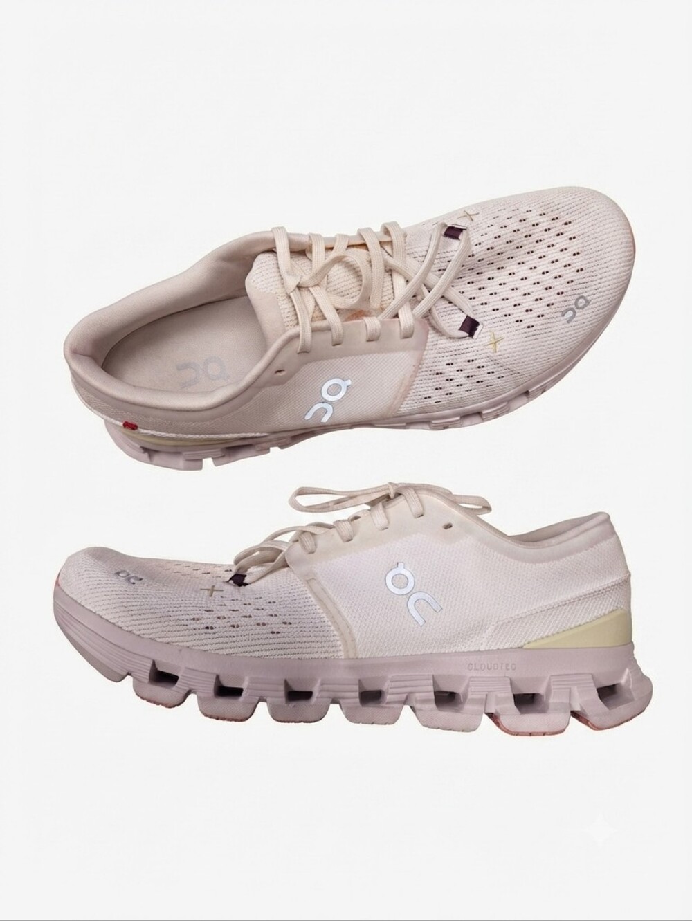 On Running Cloud X Sneakers Women's Size 10 US / EU 42 White Pink Athletic Shoes